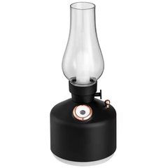 Зволожувач повітря/нічник/вінтажна лампа XO HF06 |1200 mAh, 260ml| Чорний