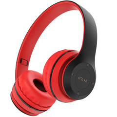 Бездротові накладні MP3 навушники блютуз з мікрофоном з картою пам'яті BOROFONE BO4 Bluetooth Червоний