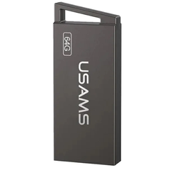 Металева USB Флешка USAMS US-ZB207 64GB USB 2.0 Сірий