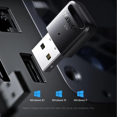 USB-блютуз адаптер для комп'ютера, ноутбука UGREEN CM748 |Bluetooth 5.4| Чорний