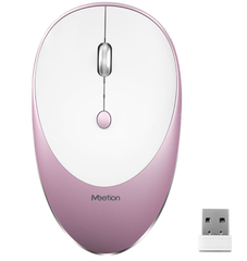 Мишка бездротова оптична MEETION 2.4G MT-R600 Рожевий