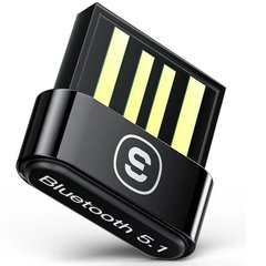 USB-блютуз адаптер для комп'ютера, ноутбука Essager |Bluetooth 5.1| Чорний EBTMQ-XK01