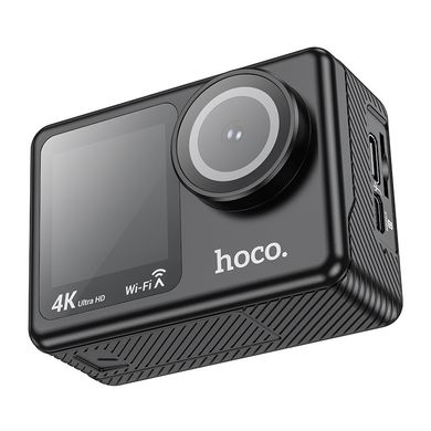 Спортивна камера з подвійним кольоровим екраном HOCO DV101 |HDMI/Wi-Fi| Чорний