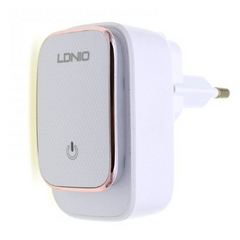 Зарядний пристрій для телефону Ldnio A2205 + кабель MicroUSB |2USB, 2.4A, EU| Білий