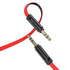 Кабель AUX-AUX HOCO AUX audio cable UPA16 |1M| Чорно-червоний