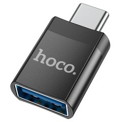 Перехідник для синхронізації даних Type-C на USB гніздо HOCO UA17 Чорний