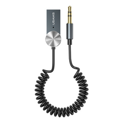 Аудио-адаптер Bluetooth aux гарнітура в машину адаптер USAMS Car Wireless Audio Receiver US-SJ464 Чорний