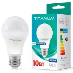 LED лампа TITANUM A60 10W E27 4100K Біле світло